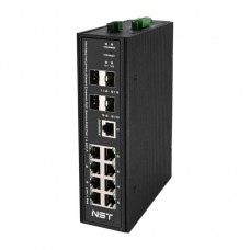 NST NS-SW-8G4G-PL/IM Промышленный управляемый (L2+) HiPoE коммутатор Gigabit Ethernet