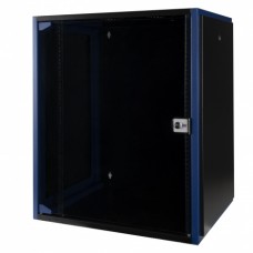 DATAREX DR-600311 Шкаф настенный, телекоммуникационный 19, 15u 600х450, дверь стекло, черный
