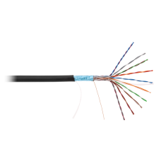NETLAN EC-UF010-5-PE-BK-3 Кабель F/UTP 10 пар, Кат.5 (Класс D), 100МГц, одножильный, внешний, 305м