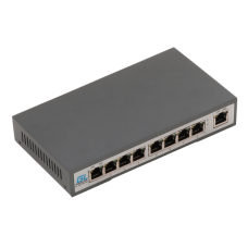 GIGALINK GL-SW-F001-08P Коммутатор  неупр, 8 PoE (802.3af) 100Мбит/с, 1 Uplink, 120Вт